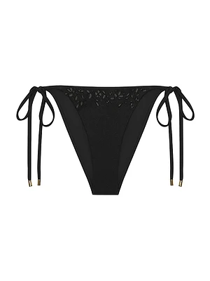 Memoir Embroidered String Bikini Bottom