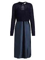 Val Cardigan & Slip Midi-Dress Set