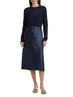 Val Cardigan & Slip Midi-Dress Set