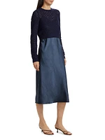 Val Cardigan & Slip Midi-Dress Set