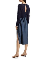 Val Cardigan & Slip Midi-Dress Set