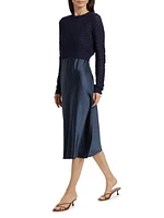 Val Cardigan & Slip Midi-Dress Set