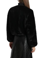 Neptune Faux Fur Zip-Front Jacket