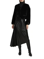Neptune Faux Fur Zip-Front Jacket