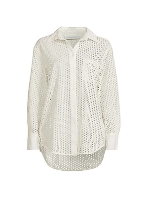 Bronte Button-Front Cover-Up Shirt