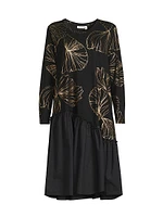 Nellina Floral Jersey Knee-Length Dress
