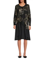 Nellina Floral Jersey Knee-Length Dress