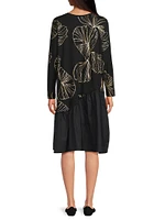 Nellina Floral Jersey Knee-Length Dress