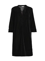 Nokolo Velvet Knee-Length Dress