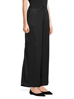 Perinus Twill Wide-Leg Trousers