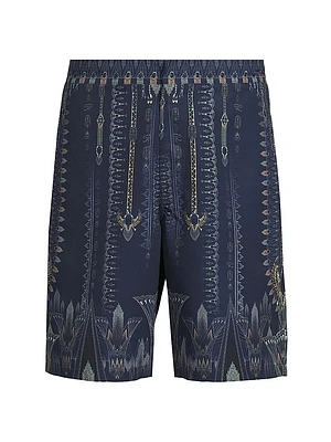 Printed Mid-Length Trail Shorts