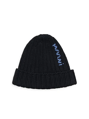 Cotton Cable-Knit Beanie