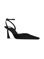 Aimee Slingback Pumps Satin Crepe
