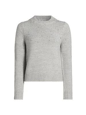 Embellished Crewneck Sweater