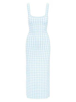 Katie Gingham Midi-Dress