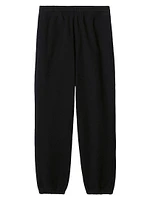 Check Label Cotton Jogging Pants