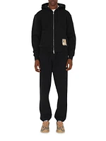 Check Label Cotton Jogging Pants