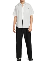 Cotton Button-Front Shirt