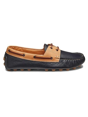 Gommino Bubble Leather Boat Shoes