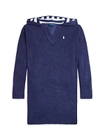 Little Girl's & Terry Cloth Swim Hooded Coverup