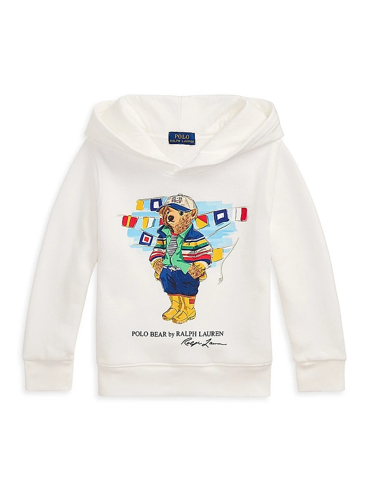 Little Boy's & Polo Bear Cotton Hoodie