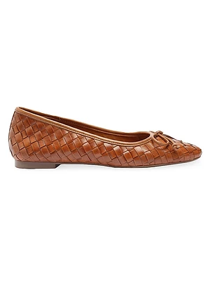 Arissa Woven Leather Flats