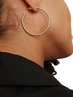 Thread 10K-Gold-Plated Baby Hoop Earrings
