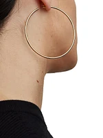Thread 10K-Gold-Plated Baby Hoop Earrings