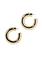 Jamma 10K-Gold-Plated Huggie Earrings