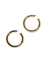 Jamma 10K-Gold-Plated Huggie Earrings