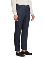 Straight-Leg Linen Trousers