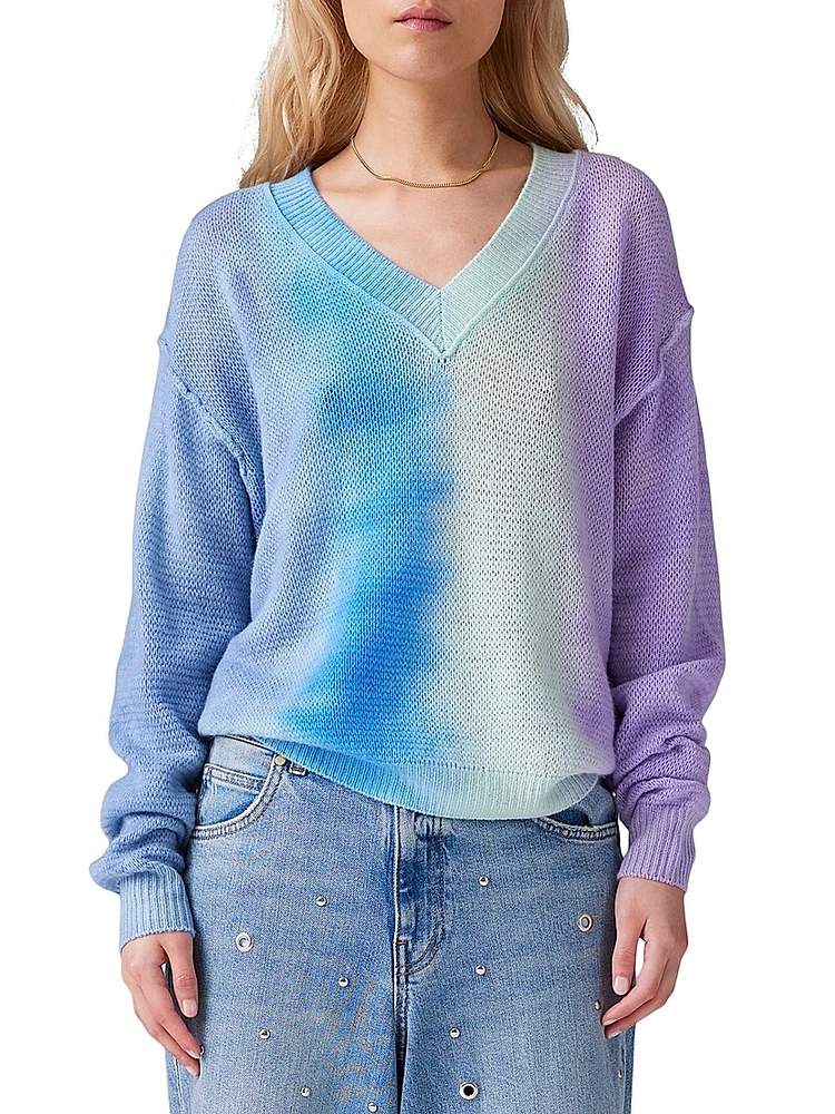 Lola Gauzy Dip Sweater