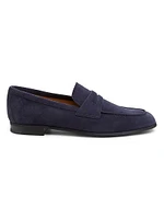 Milton Suede Penny Loafers