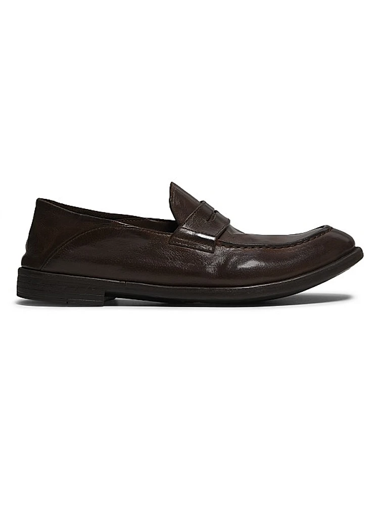 Arc Leather Penny Loafers