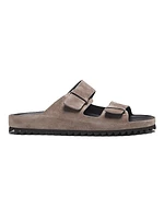 Agora Suede Flat Sandals