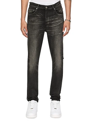 Democrazy Chitch Tarr Studded Slim-Tapered Jeans