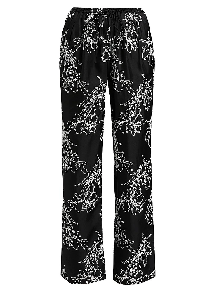 Markos Silk Pull-On Pants