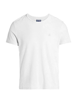 Terry Cotton-Blend Crewneck T-shirt