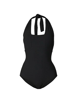 Halter Square Neck One-Piece Swimsuit