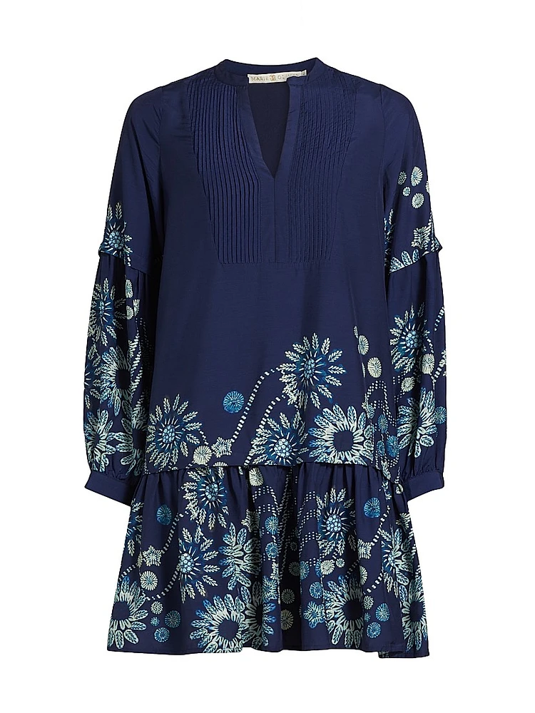 Frannie Floral Pleated Minidress