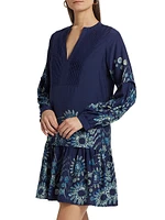 Frannie Floral Pleated Minidress