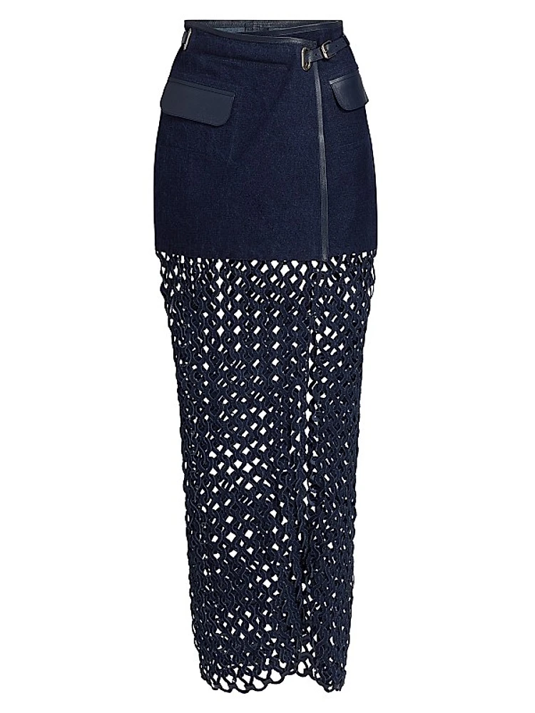 Bria Denim Maxi Skirt