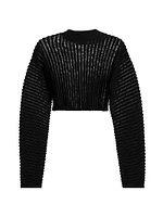 Nomi Wool-Blend Crop Sweater