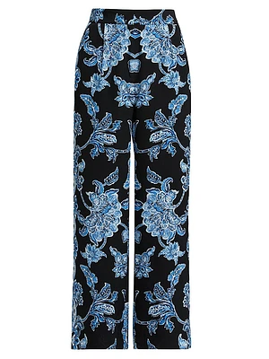 Skylar Floral Mid-Rise Pants