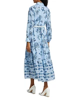 The Caroline Estate Garden Belted Maxi-Dress