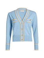 The Kiva Striped V-Neck Cardigan