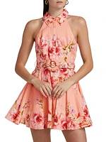 Kavi Floral Belted Minidress
