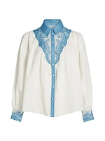 Fiza Embroidered Yoke Shirt