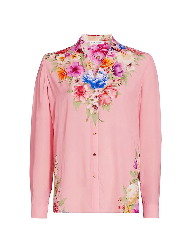 Madeline Floral Print Relaxed Blouse