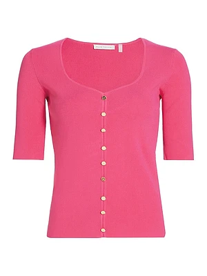 Jessica Sweetheart Neck Fitted Sweater